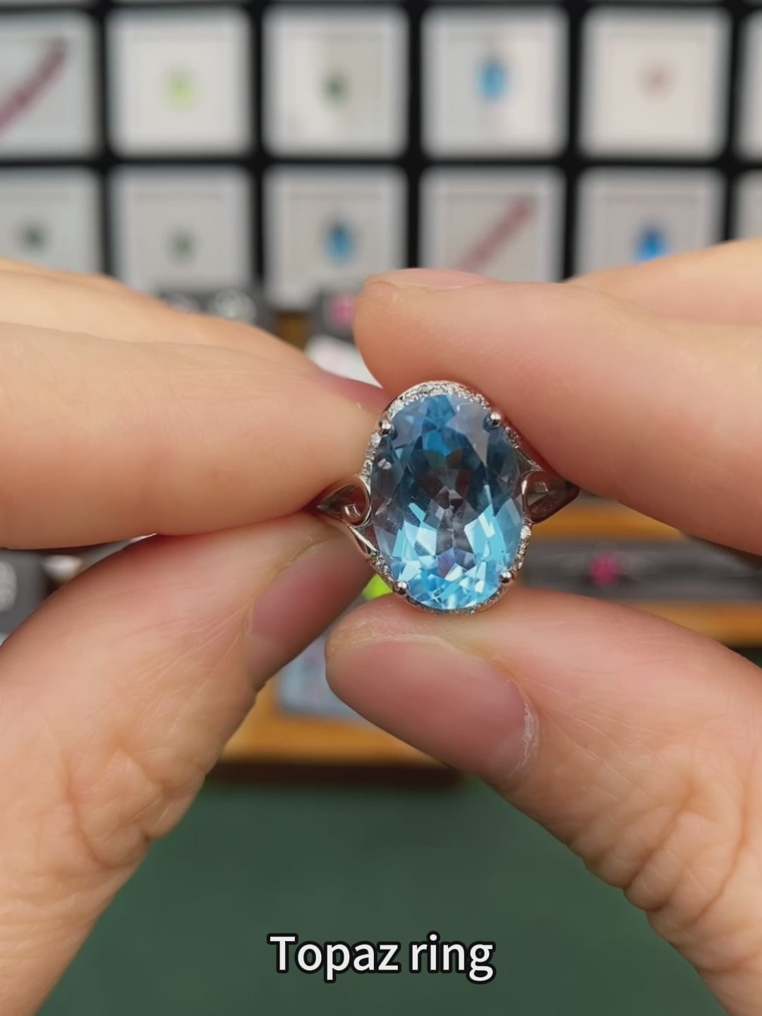 S925 Sterling Silver Natural Topaz Ring for Women | Elegant Adjustable Crystal Zirconia Luxury Ring, Romantic Valentine's, Mother's Day, Birthday Jewelry Gift for Her