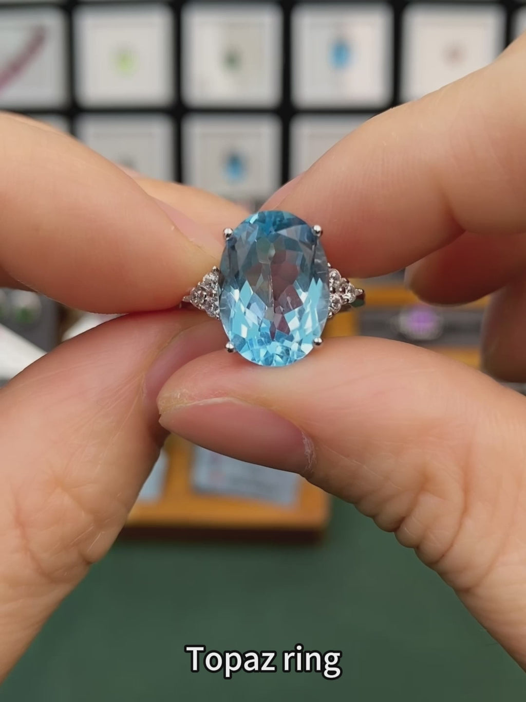 S925 Sterling Silver Natural Topaz Ring for Women | 10x14mm Oval Cut Luxury Adjustable Ring, Elegant Zirconia Accent Fine Jewelry, Perfect Valentine's, Mother's Day, Birthday Gift for Her